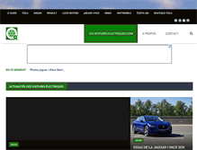 Tablet Screenshot of les-voitures-electriques.com